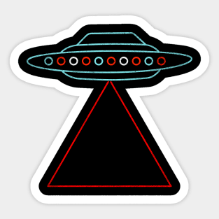 80s UFO Sticker